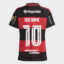 Manto Flamengo Jogo 1 Adidas 2026 + Seu Nome e Número + Kit Patrocínio + Kit Patchs CAMPÉON Libertadores 25